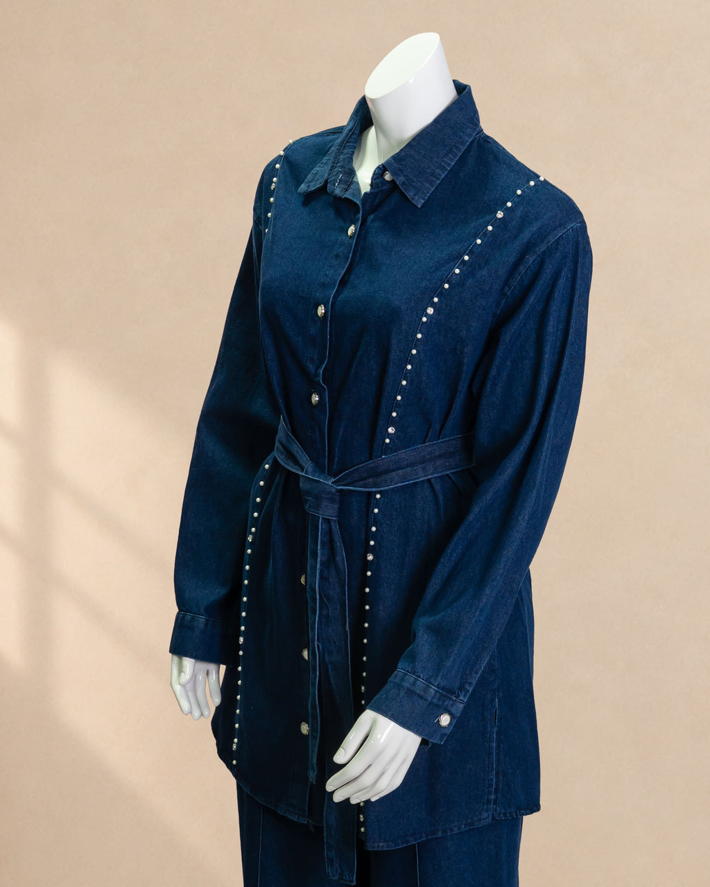 Denim Pearl Set