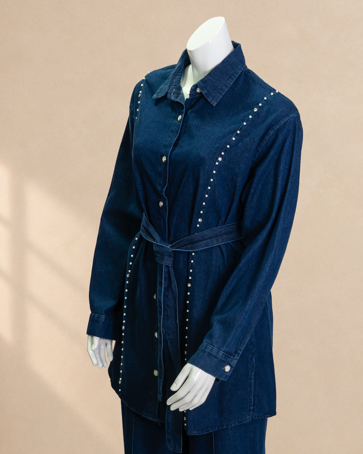 Denim Pearl Set