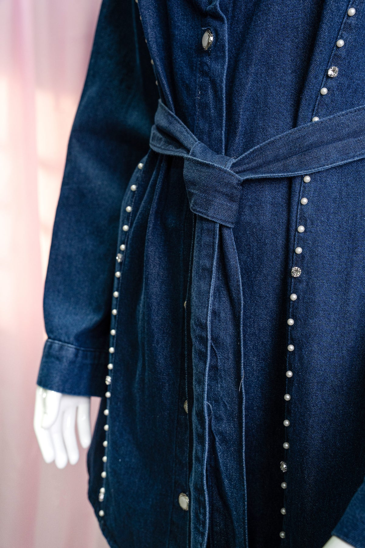 Denim Pearl Set