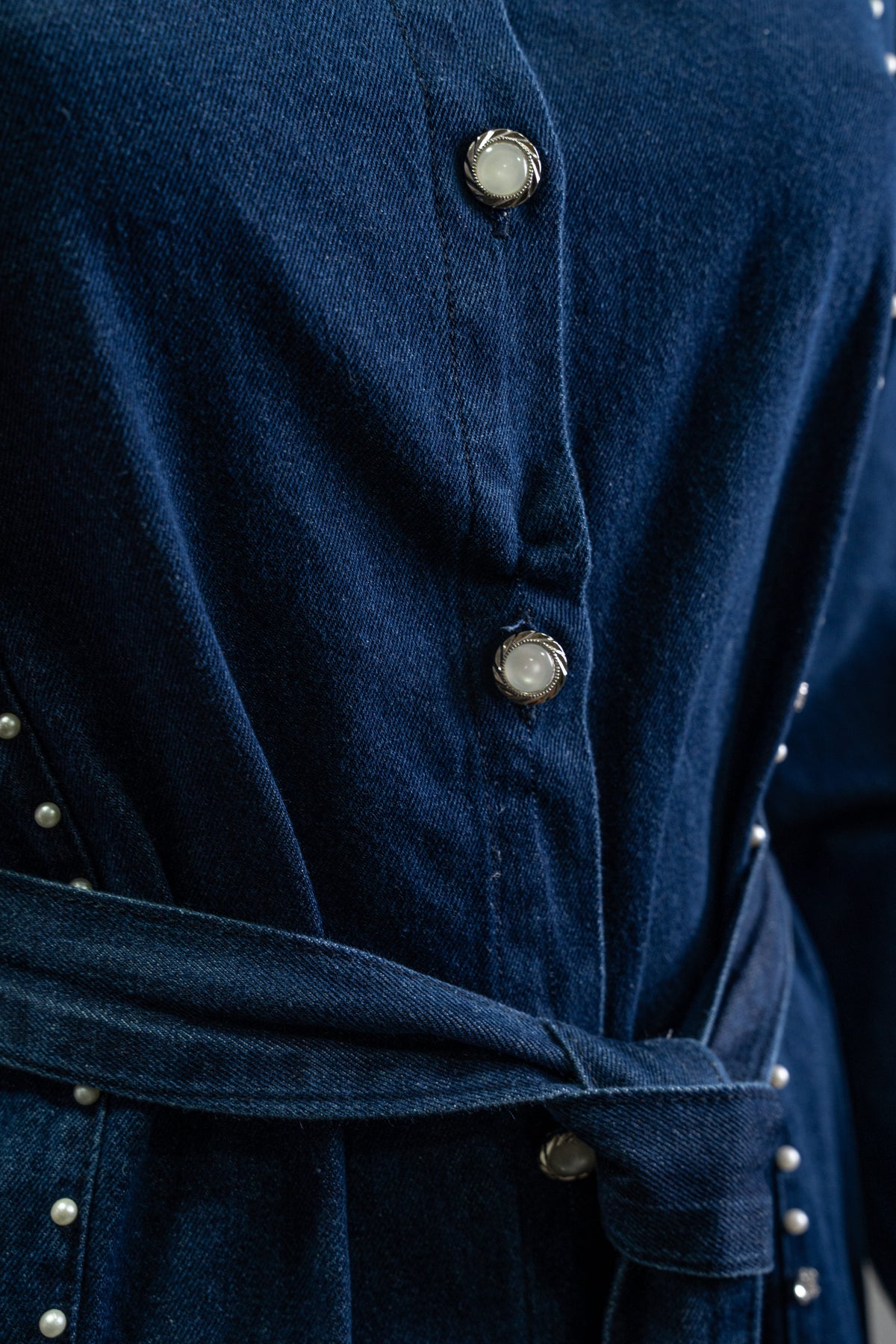 Denim Pearl Set