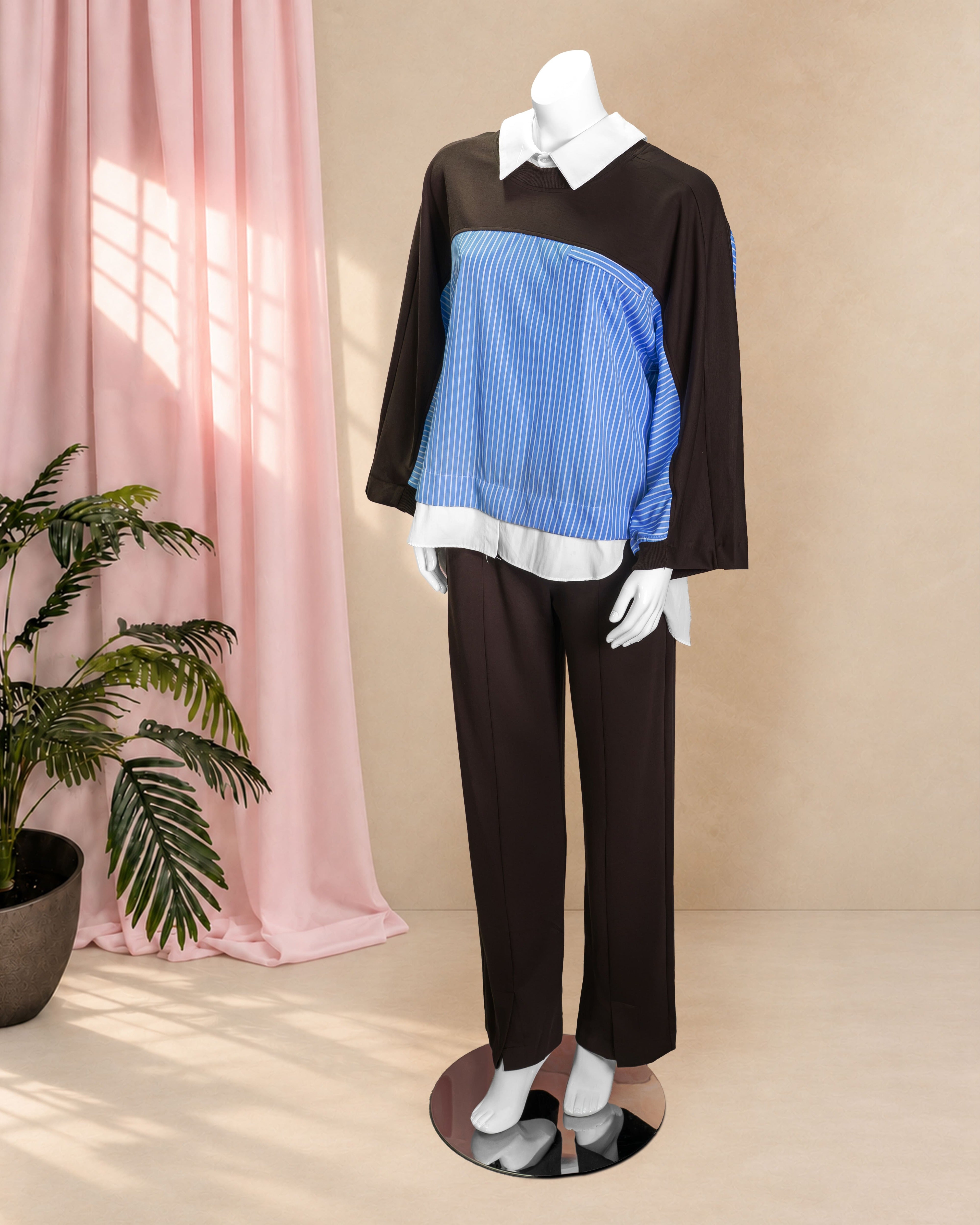 Brown Stripe Set