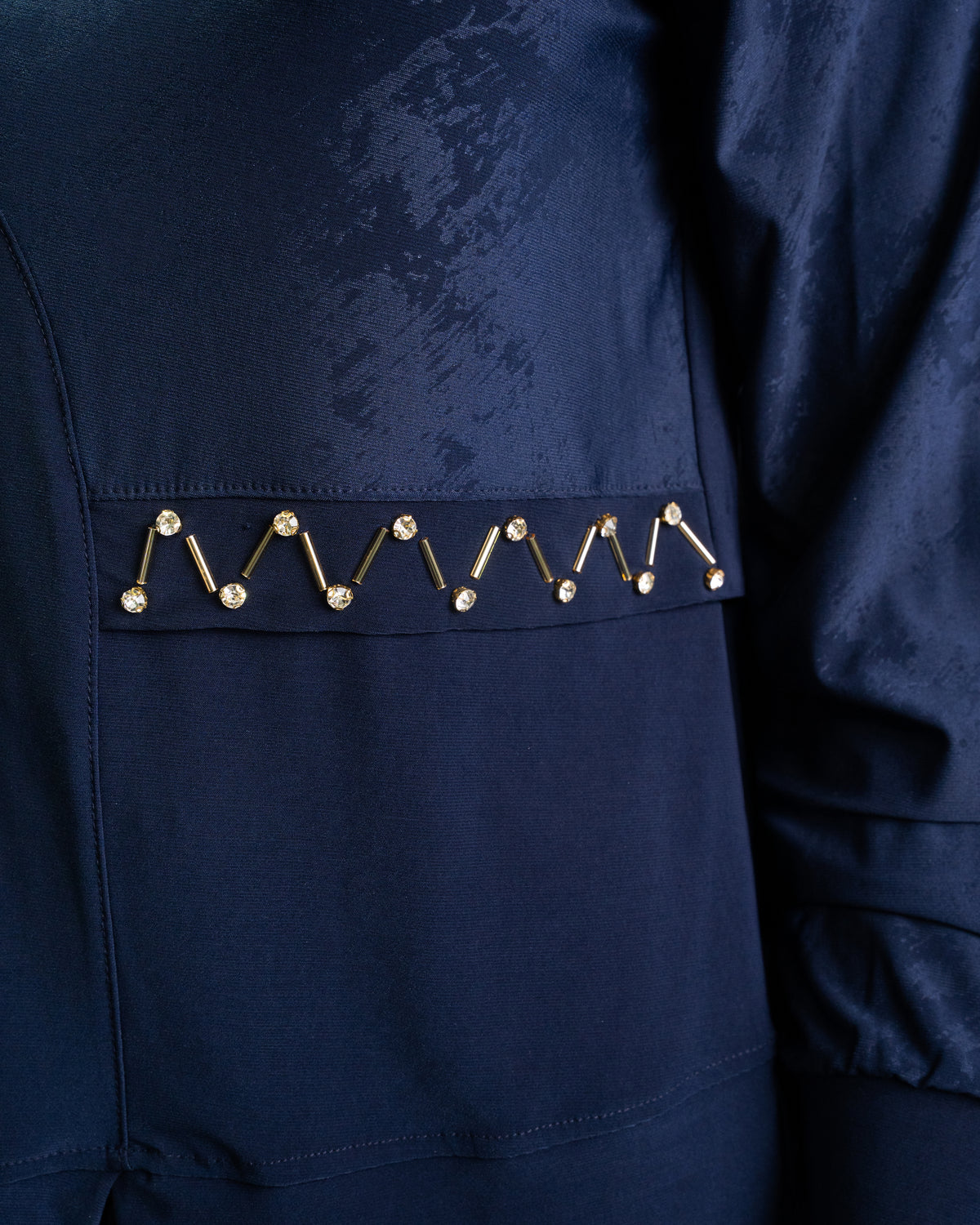 Navy Pleated Set