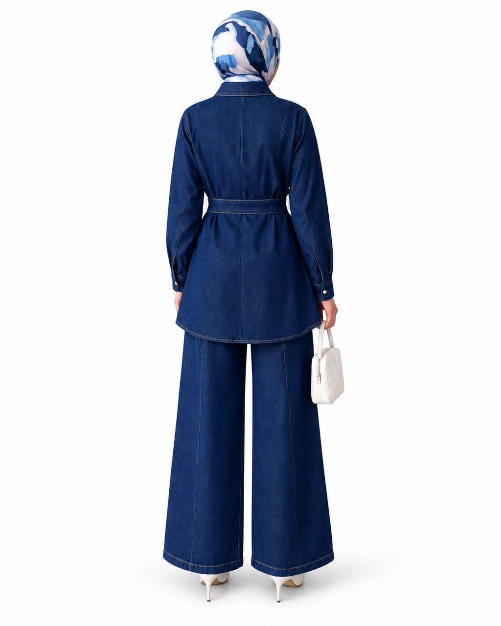 Denim Pearl Set