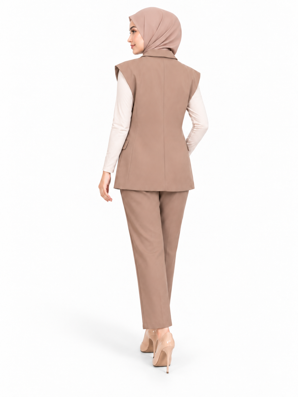 Taupe Tailored Suit